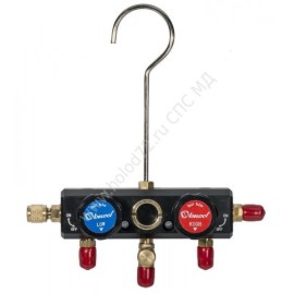 BECOOL Манометр. коллектор 2-х вент.(корпус) ВС2-N с шаровыми вентилями